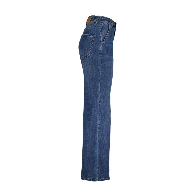 SRB4337A Colette & Loops Wijde Jeans - Donker Blauw