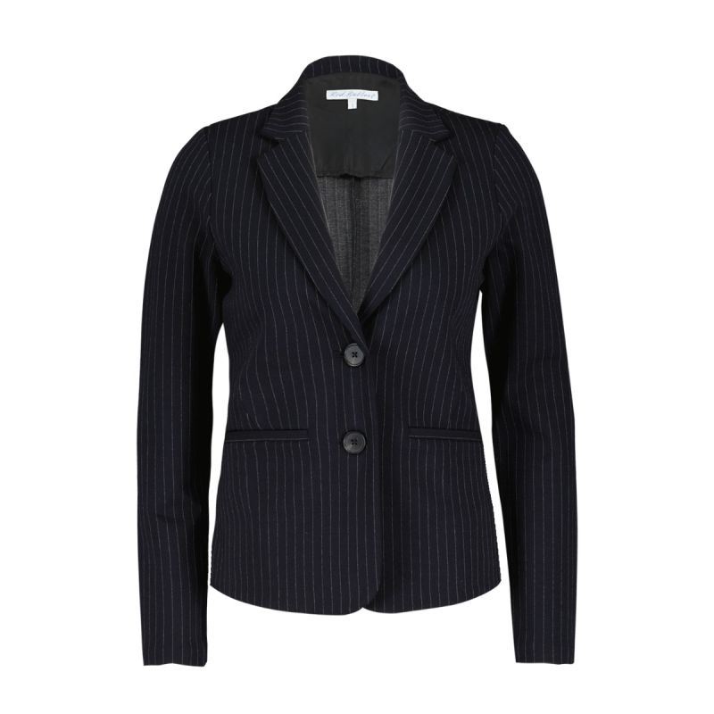 SRB4367 Babs Punta Pinstripe Blazer - Zwart