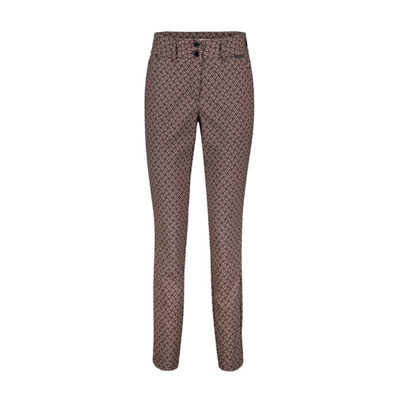 SRB4388 Diana Fancy Square Broek - Burgundy