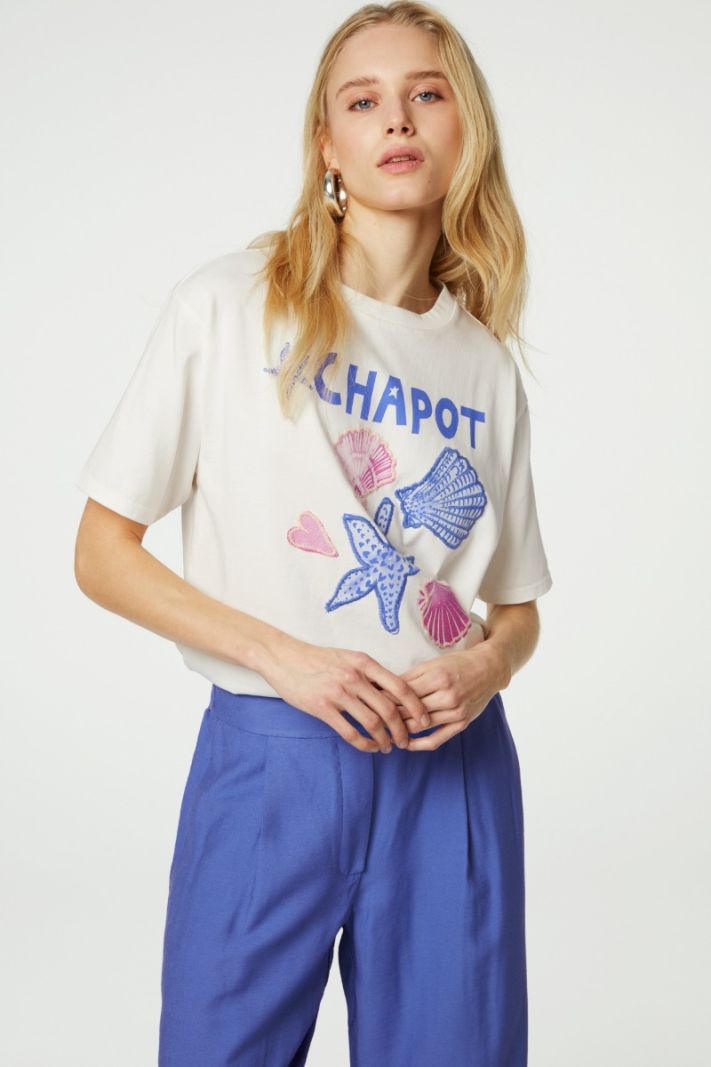 CLT-TSH-01-AW24 Steve Starfish T-Shirt - Cosy White