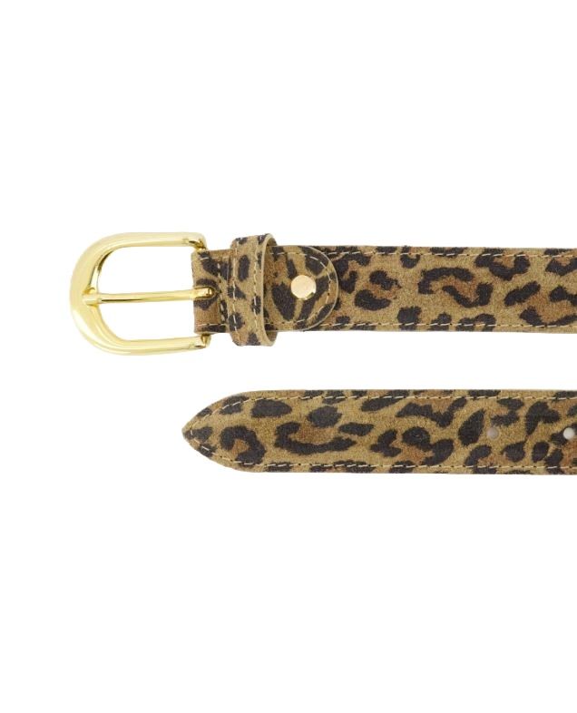 Suus Suede Ceintuur - Leopard Print