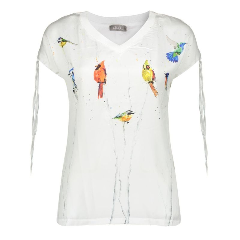 Shirt met Vogeltjes - Wit
