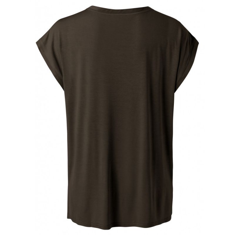 Stofmix Shirt - Donker Bruin