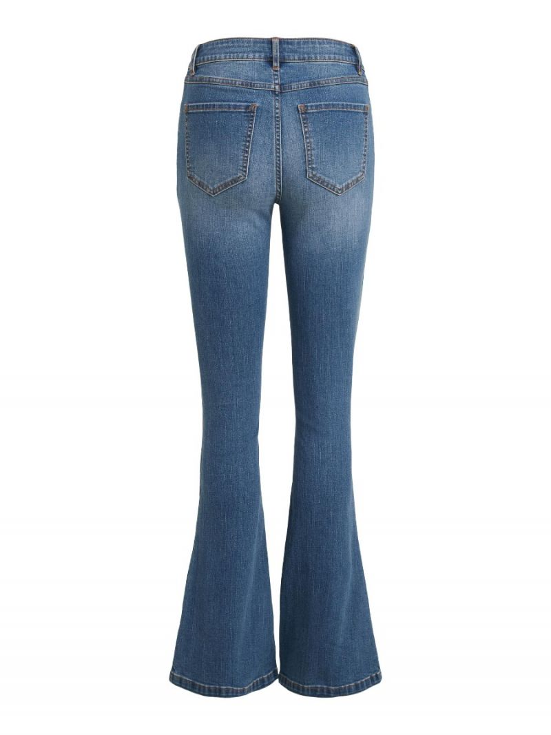 14066256 Viekko Flared Jeans - Medium Blue