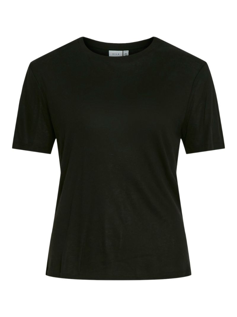 14096980 Vialexia T-Shirt met Ronde Hals - Black Beauty