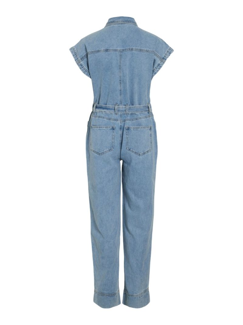 14098133 Vimari Denim Jumpsuit - Light Blue Denim