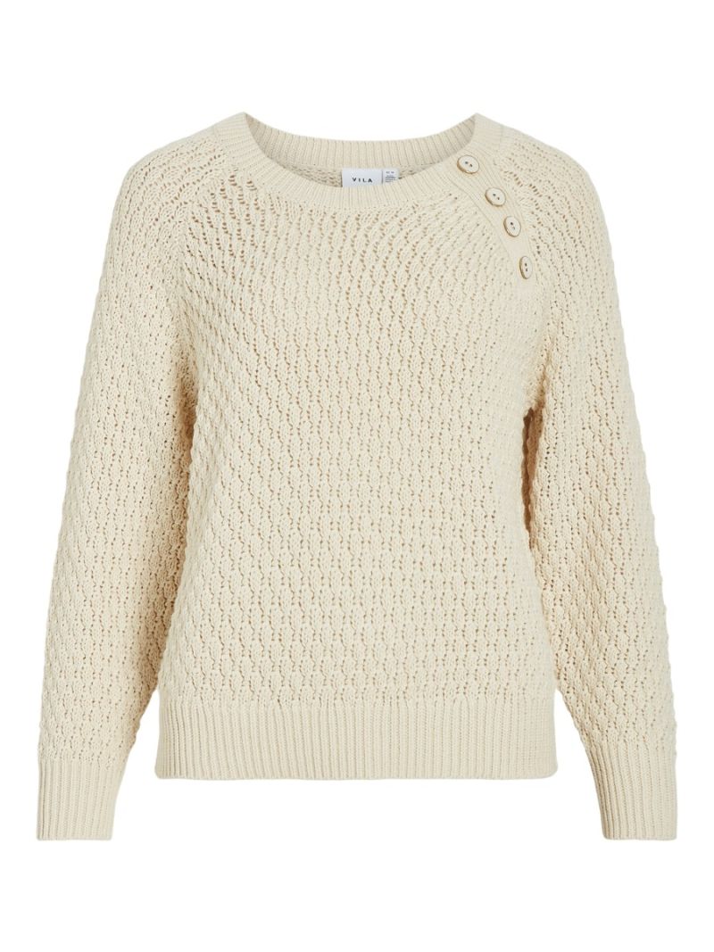 14098538 Vijosmira Pullover met Knopen - Birch