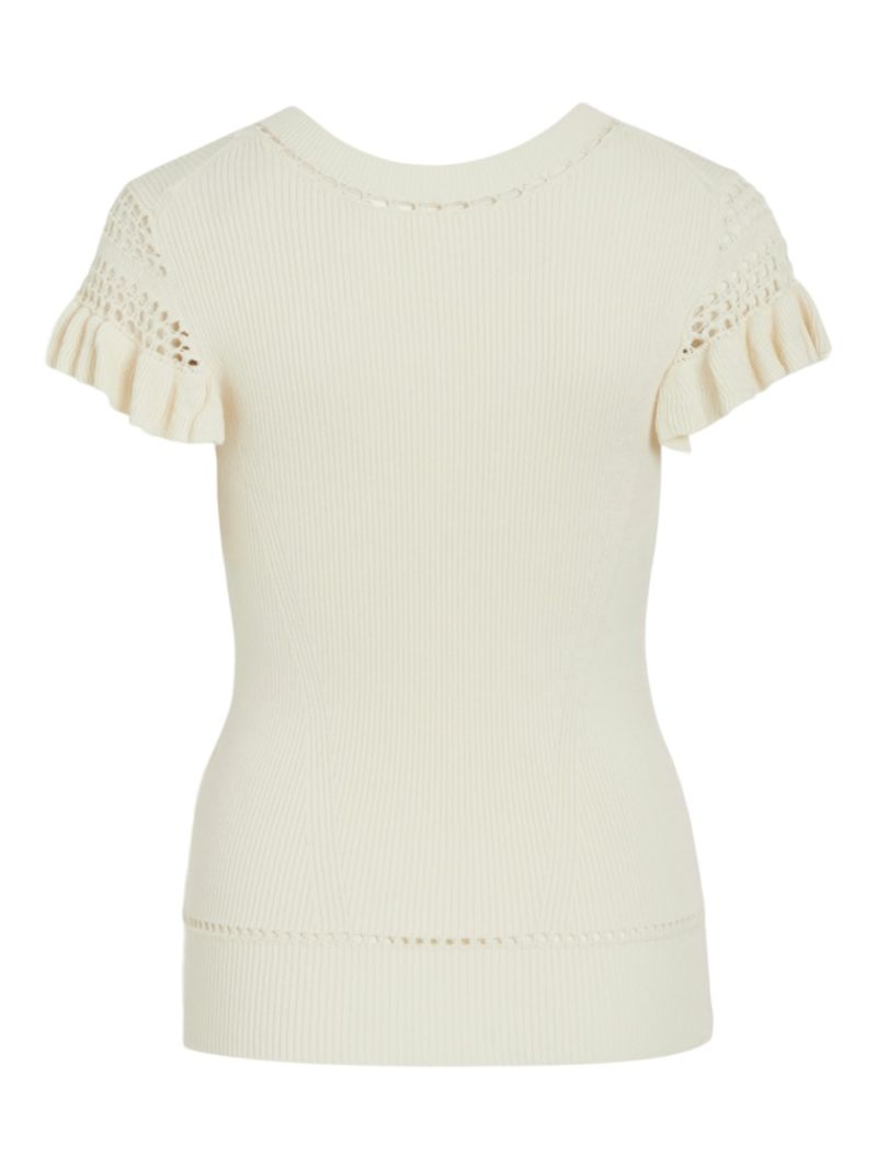 14095369 Vitrista Top met V-Hals - Birch