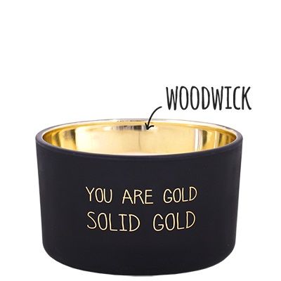 Geurkaars van Sojawas in Pot - You Are Gold 