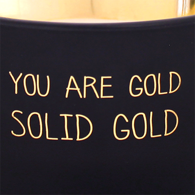 Geurkaars van Sojawas in Pot - You Are Gold 