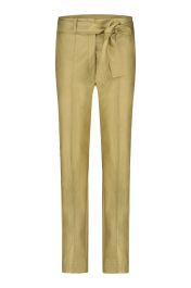 Mita Faux Leather Trousers 09463 Gold Studio Anneloes